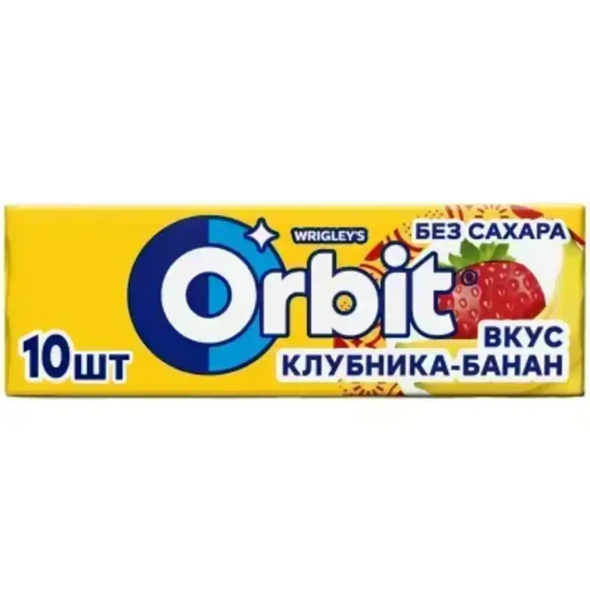 Жевательная Резинка Орбит Клубника/Банан 13,6г(м)