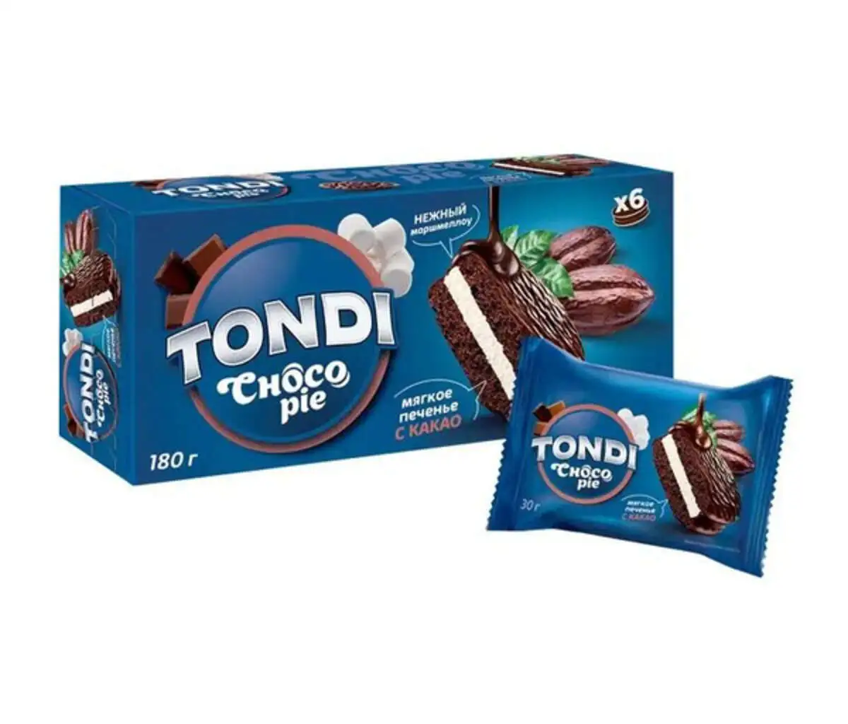 Печенье Тонди с Маршмеллоу 180г(м)
