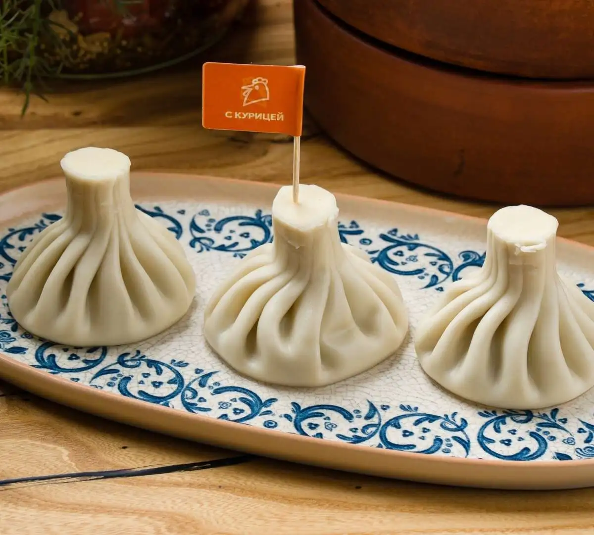 Хинкали с курицей 