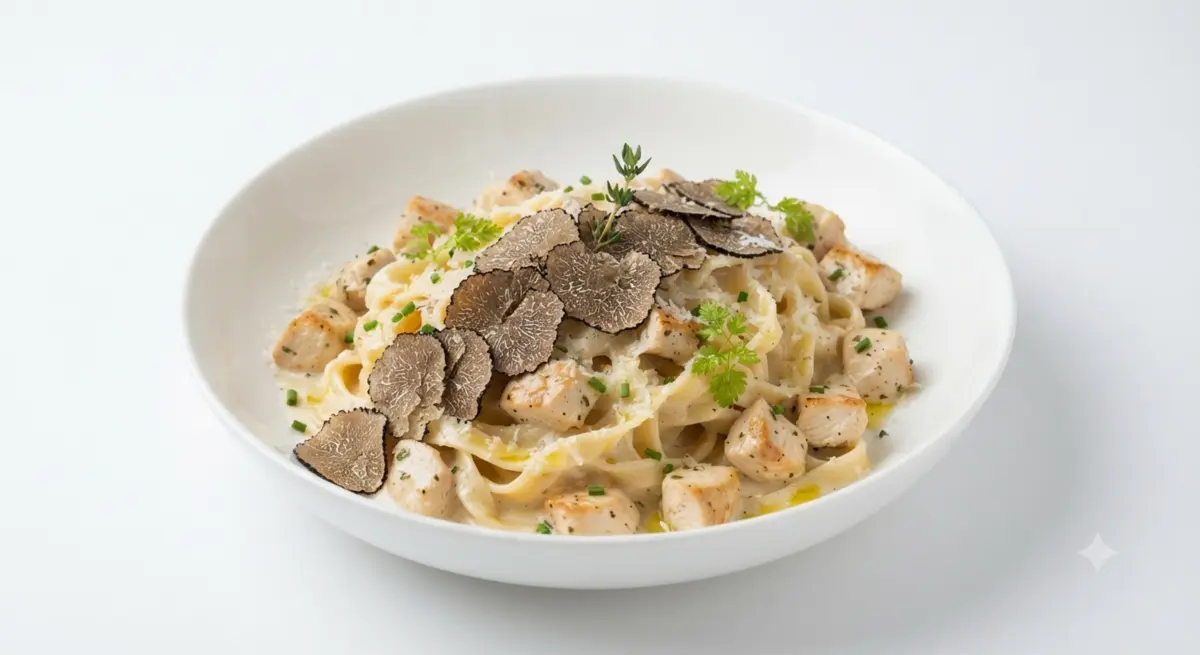 Тальятелли с лесным трюфелем и курицей
