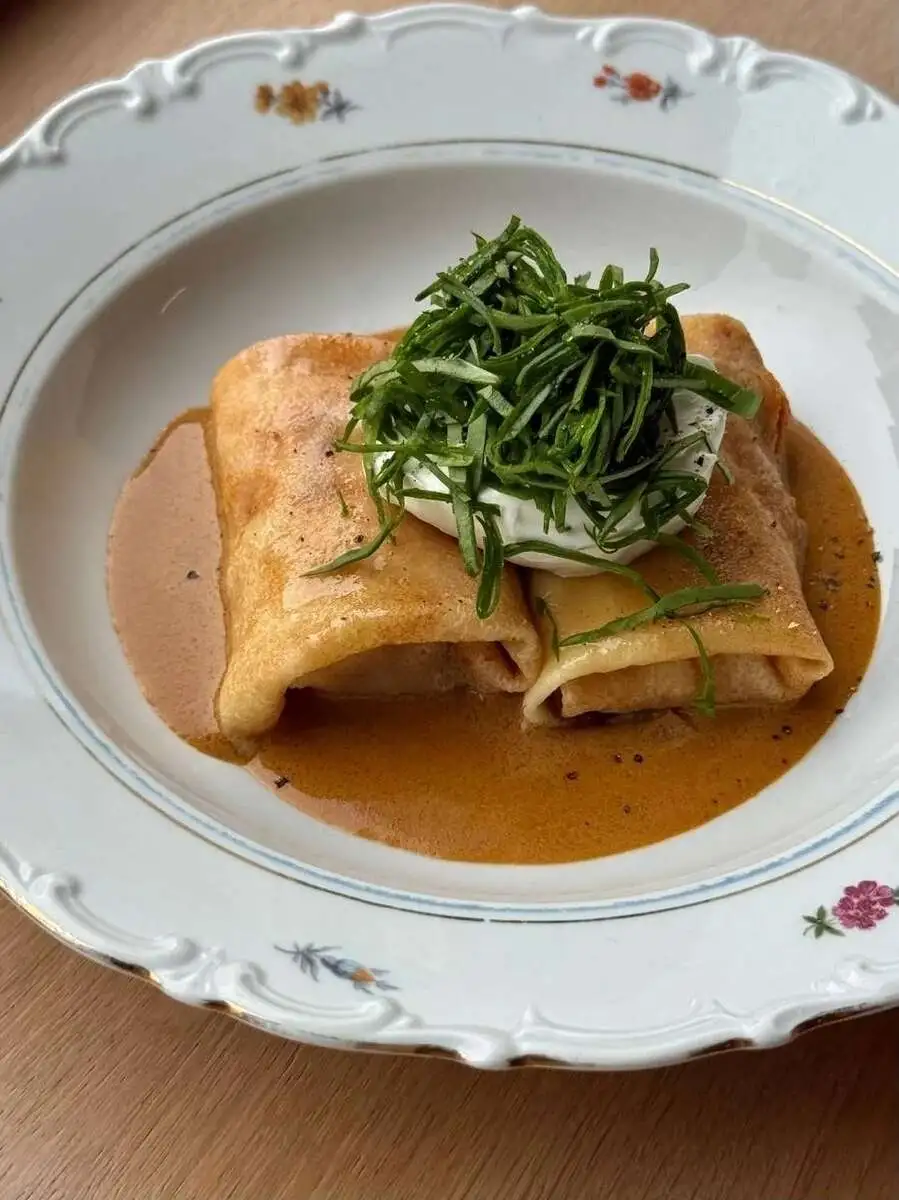Блины с мясом