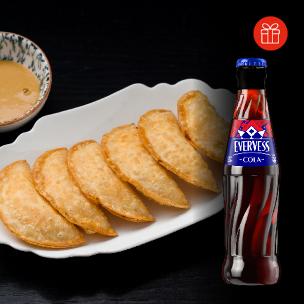 Жареные гедза с крабом + Evervess Cola в подарок