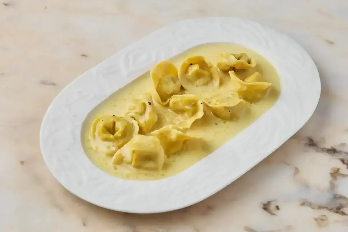 Равиоли с горгонзолой и печеным картофелем