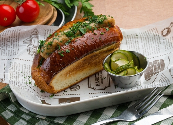 С кебабом из курицы