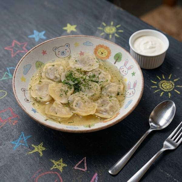  Пельмешки с бульоном  для детей