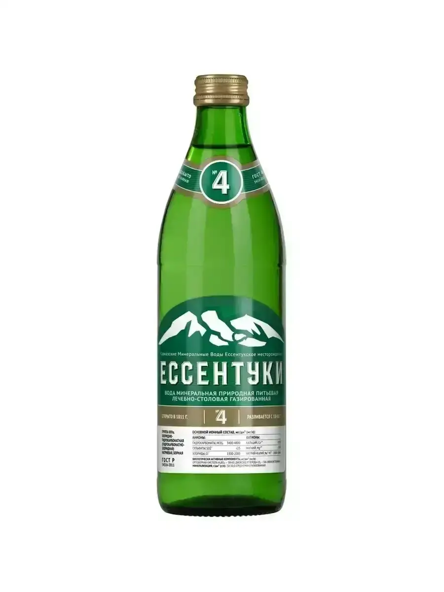 Вода Ессентуки №4 ст/б 0,45л