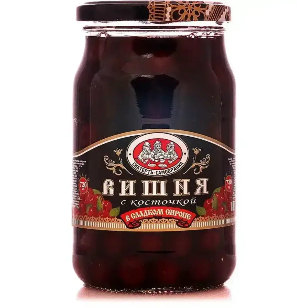 Вишня Скатерть Самобранка в Сиропе 720гр ст/б