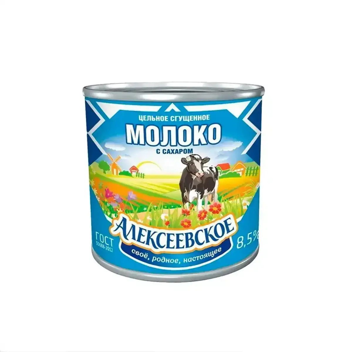 Молоко Сгущеное Алексеевское 380г ж/б(м)