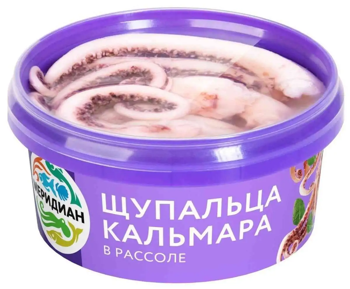 Щупальца Кальмара в Рассоле 180г Меридиан(м)