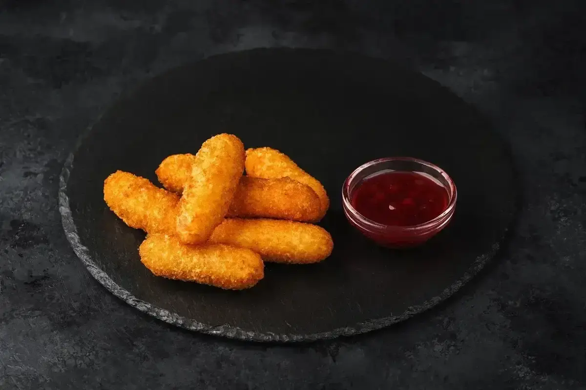 Сырные палочки (с брусничным соусом)