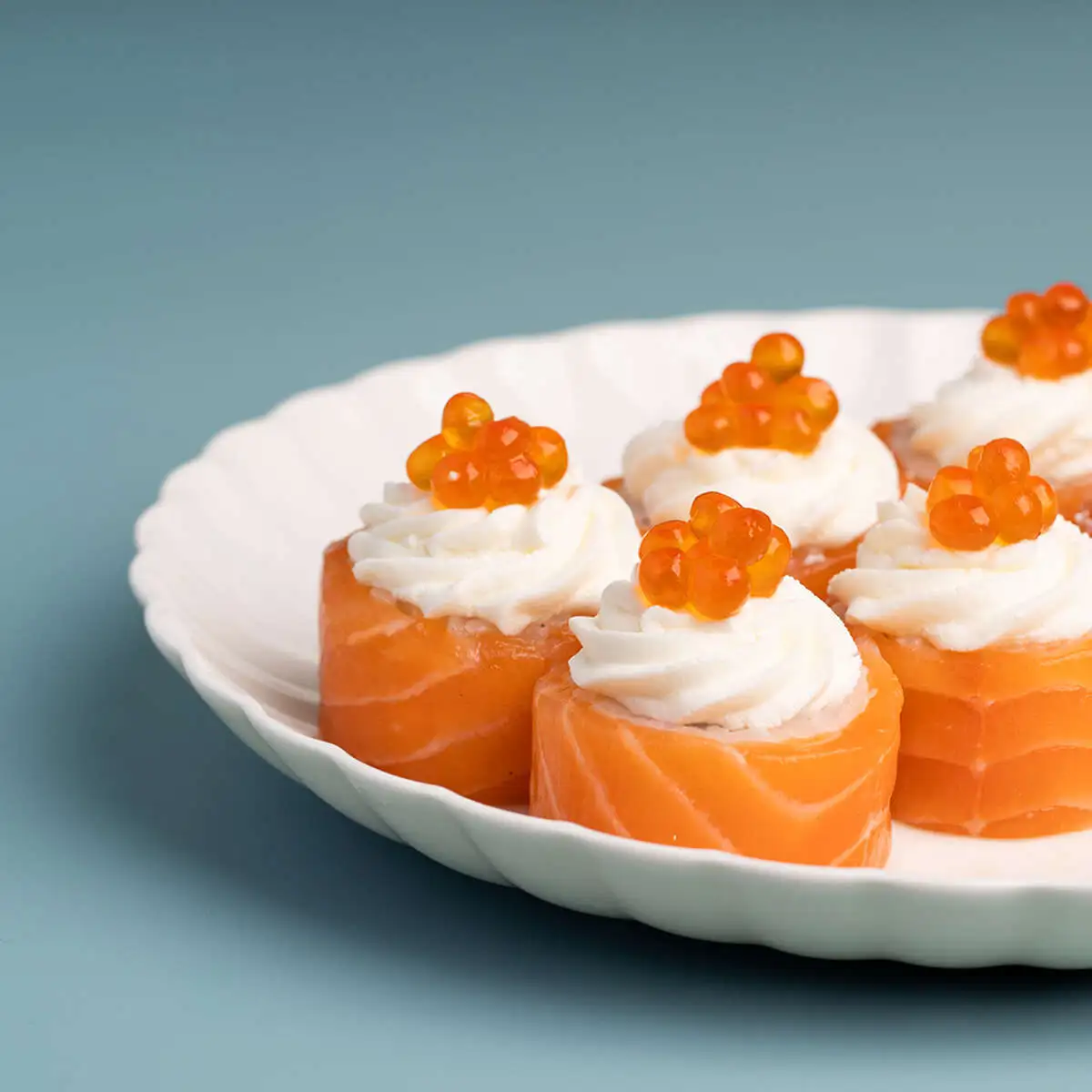 Philadelphia with caviar