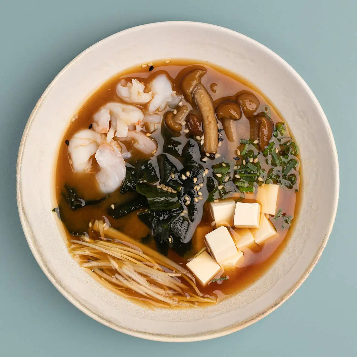 Miso with Shrimp