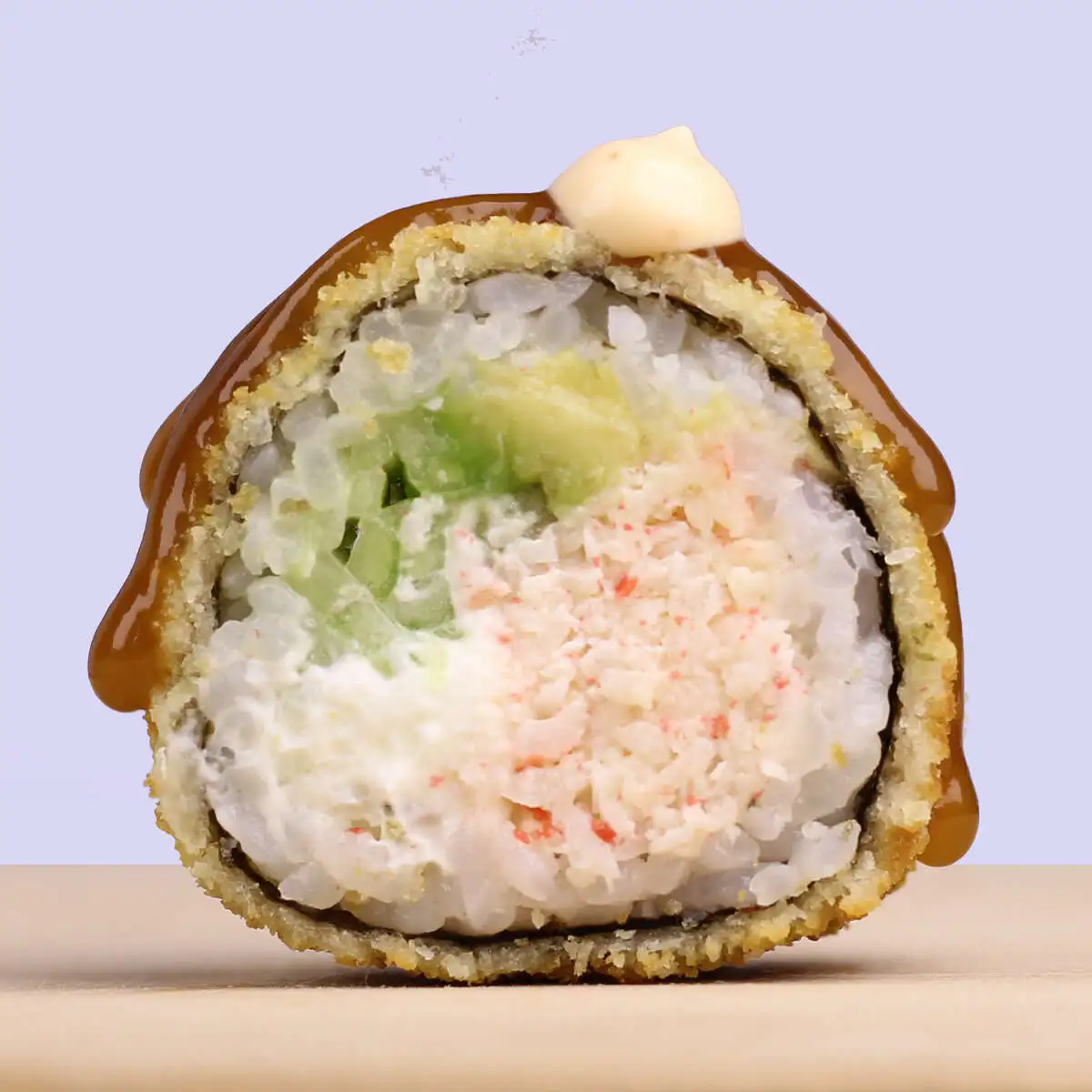 Fried roll with crab