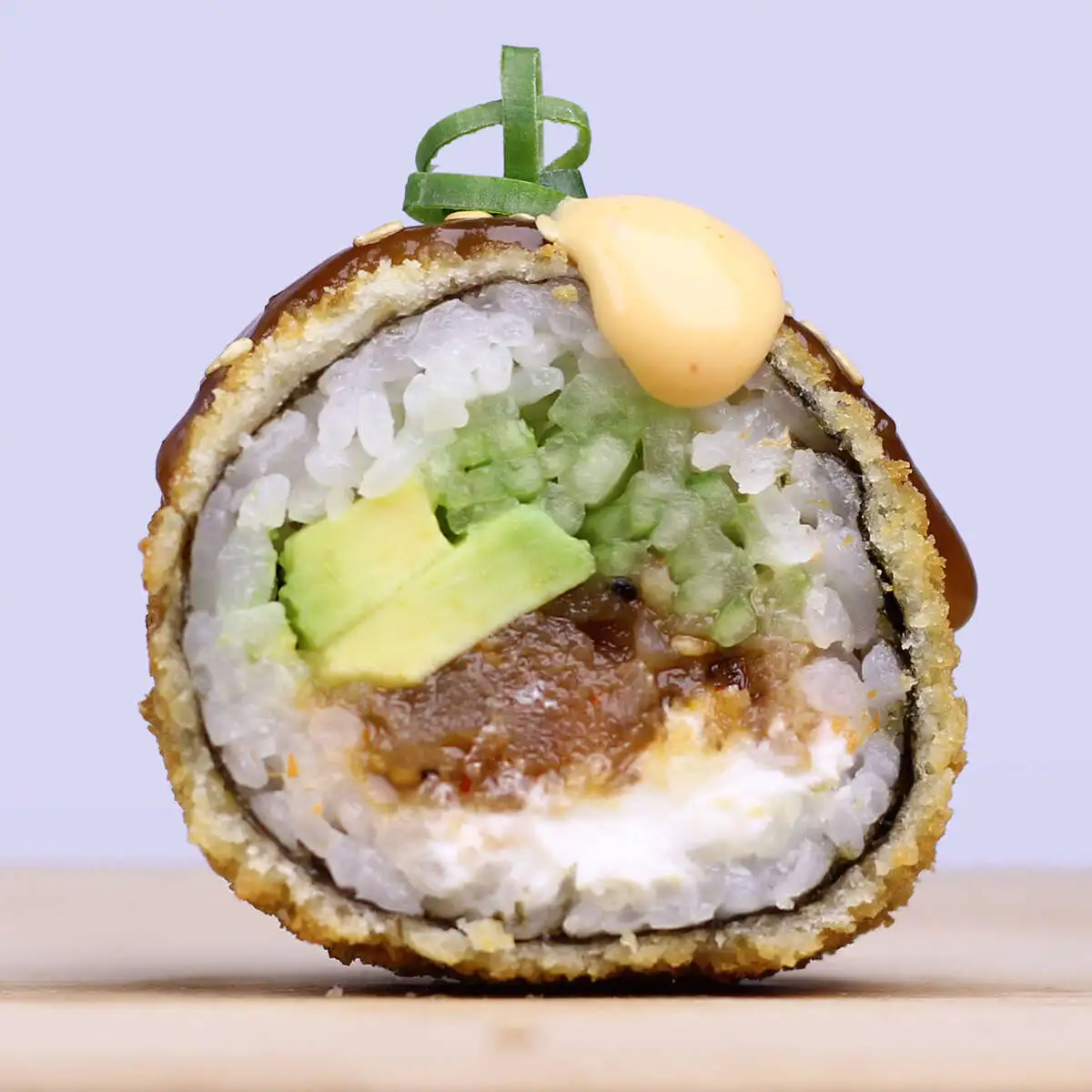Fried roll with tuna