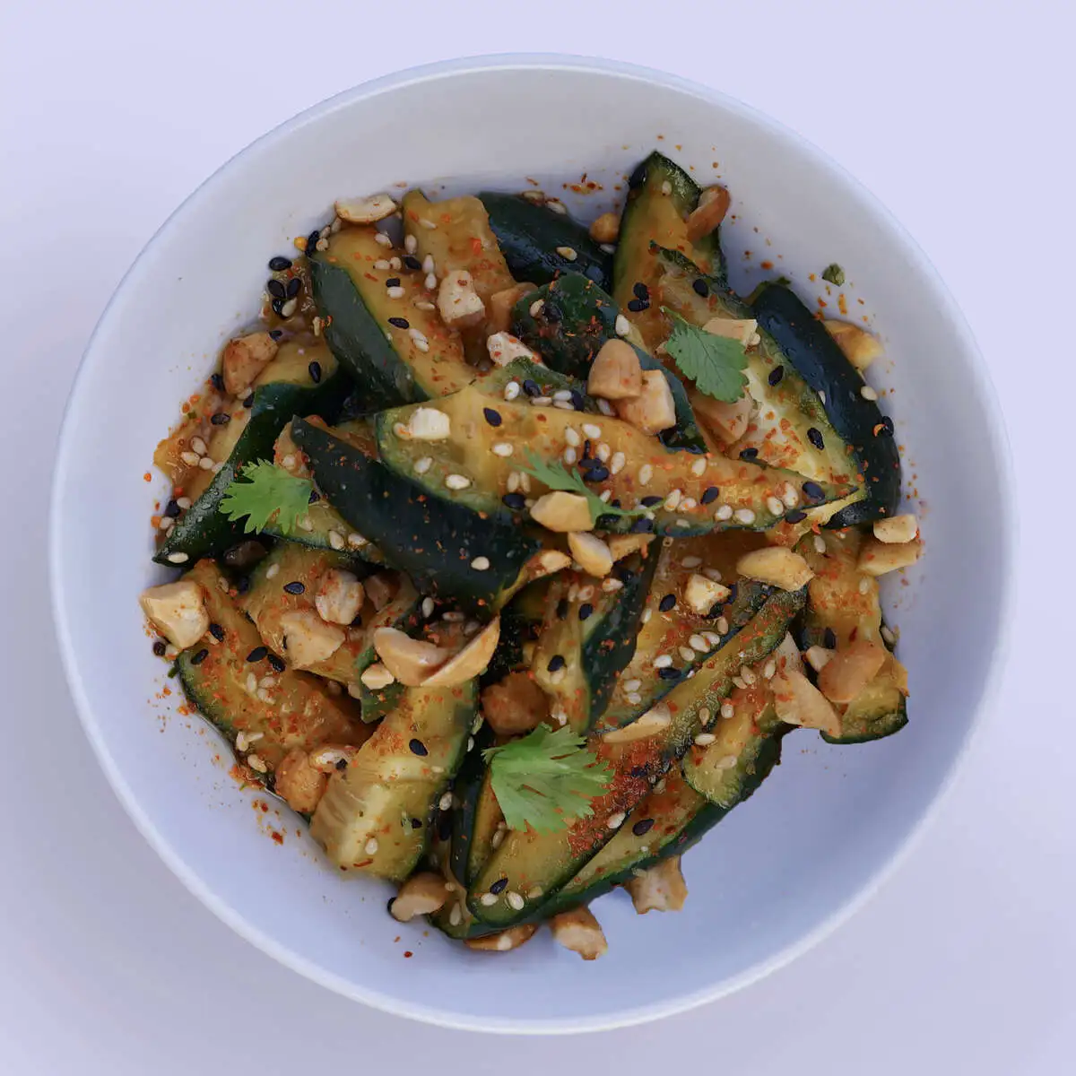 Smashed Cucumbers