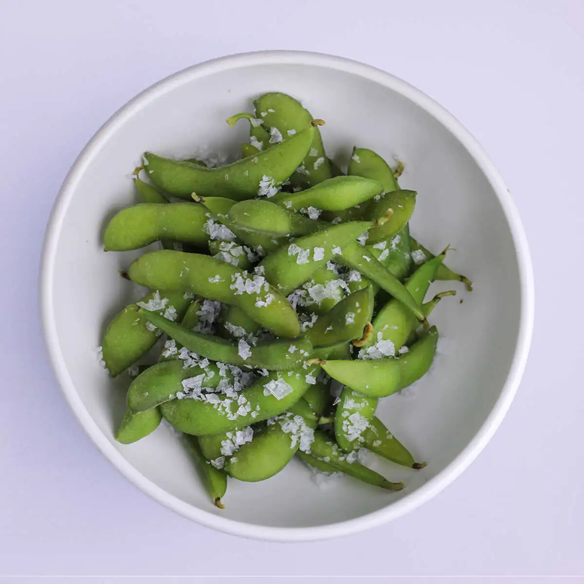 Edamame with truffle oil