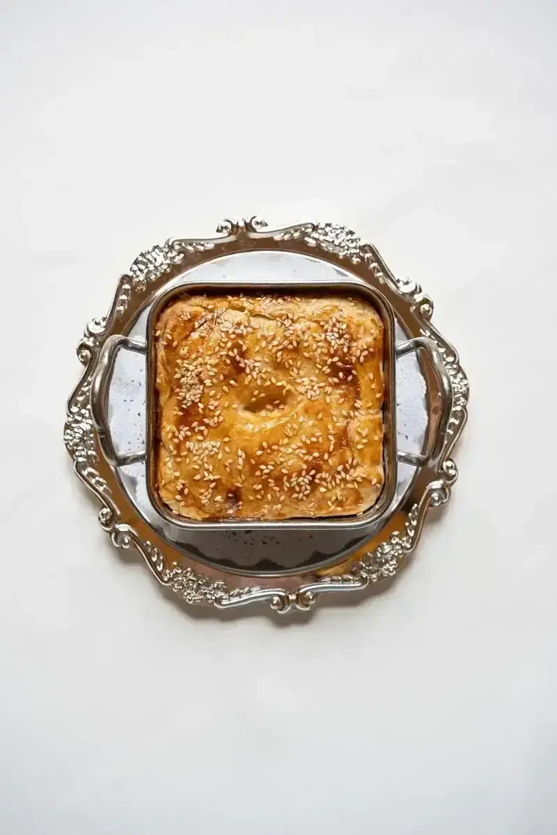 Пирог с мясом и картофелем 
