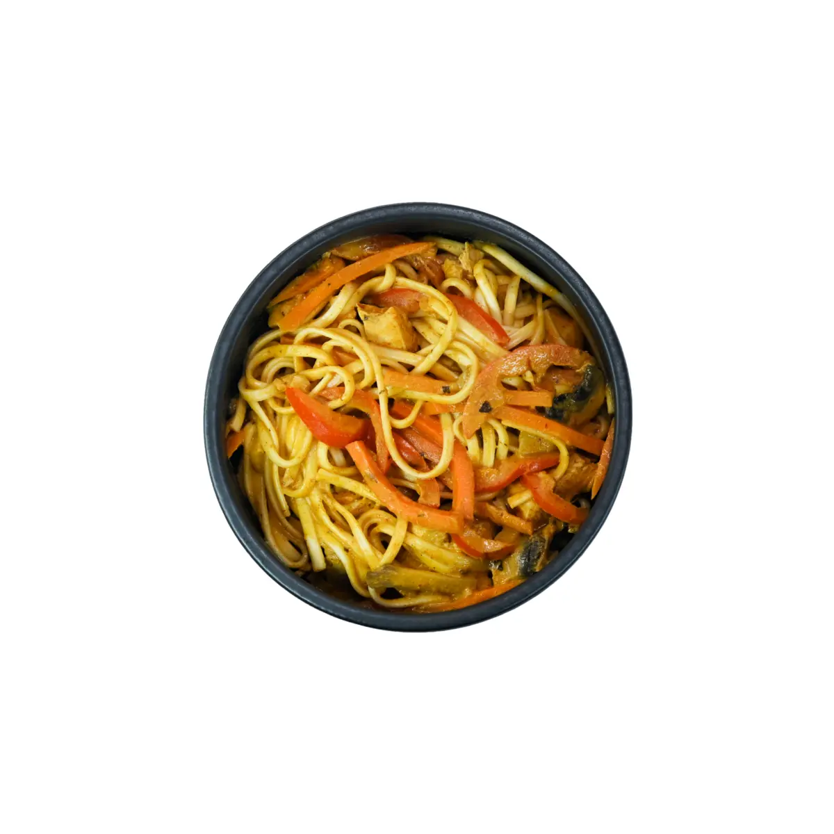 Карри удон с курицей