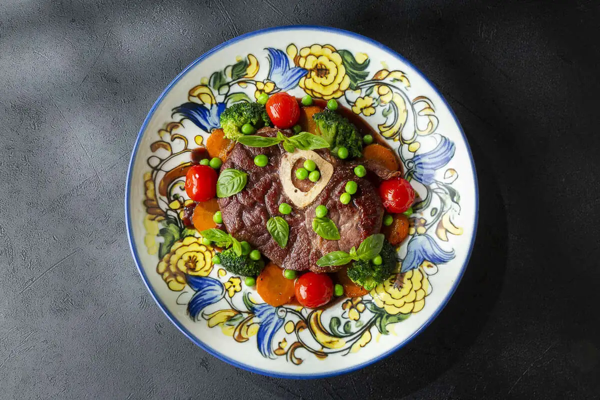 Оссобуко с овощами