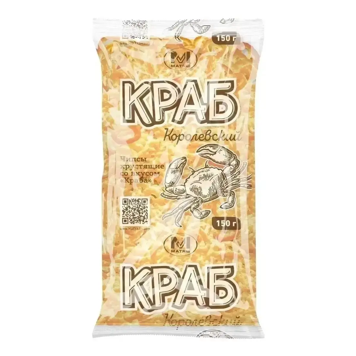 Снеки Картофельные Вкус Краба 150гр
