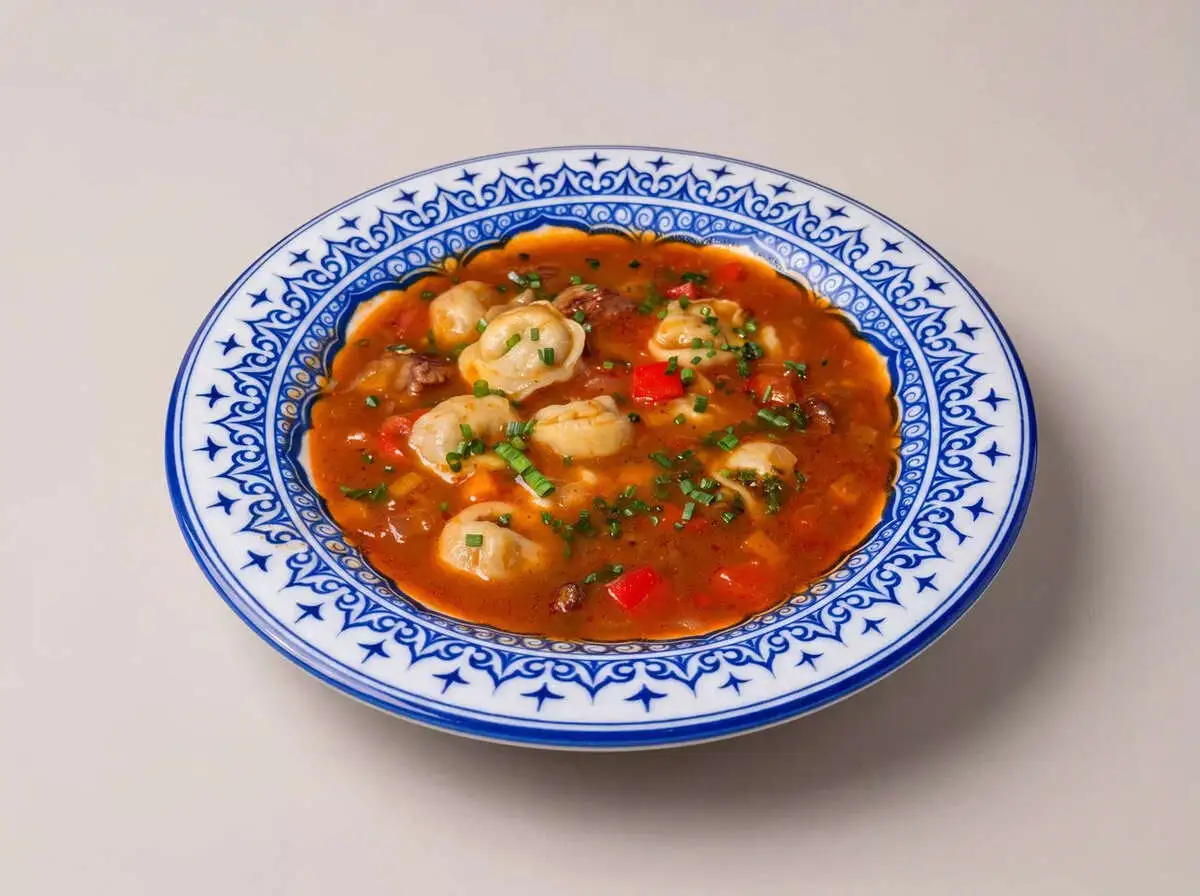 Чучвара с бульоном