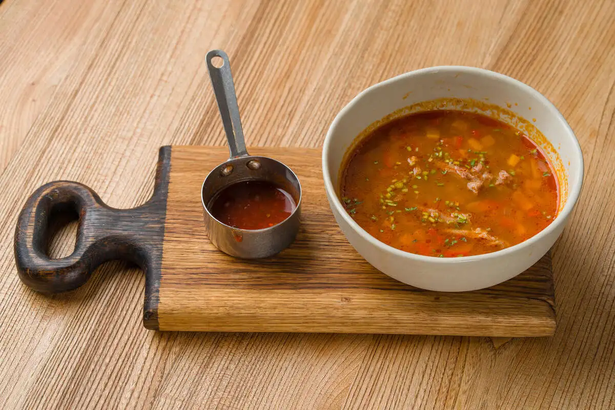 Суп из барашка с рисом и овощами 