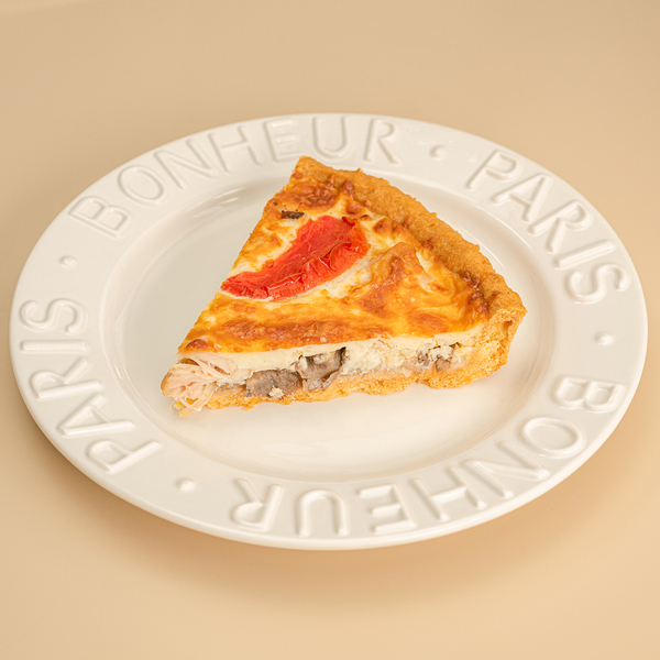 Киш с курицей и шампиньонами