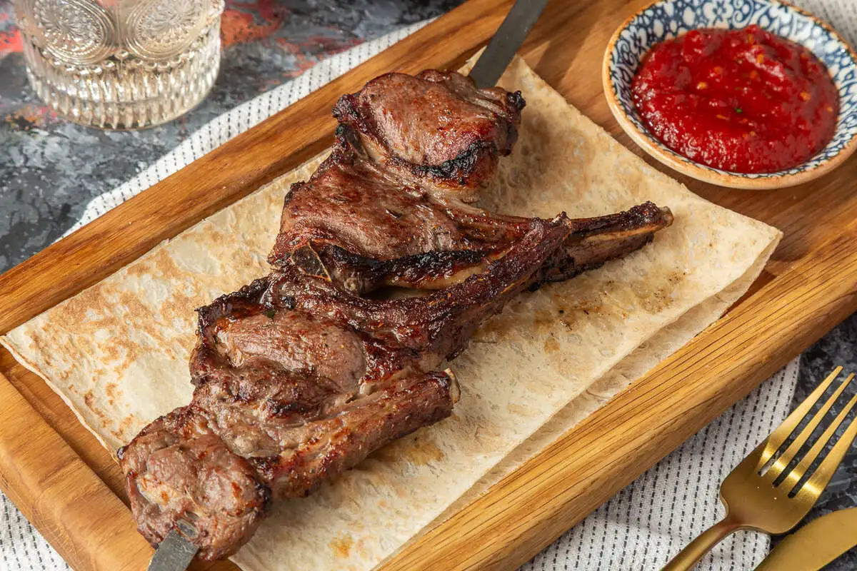 Шашлык из каре ягненка