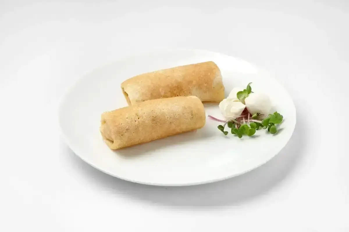 Блинчики с ветчиной и сыром