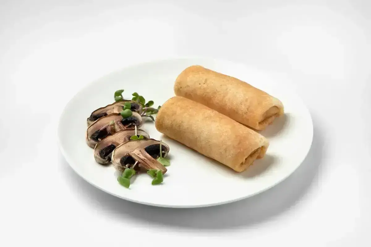 Блинчики с курицей и грибами