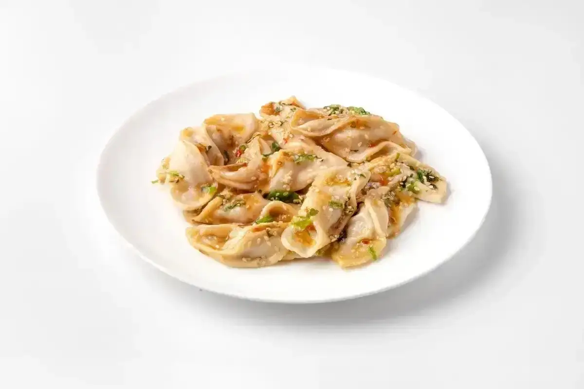 Пельмени Гедзе с курицей в соусе Чили