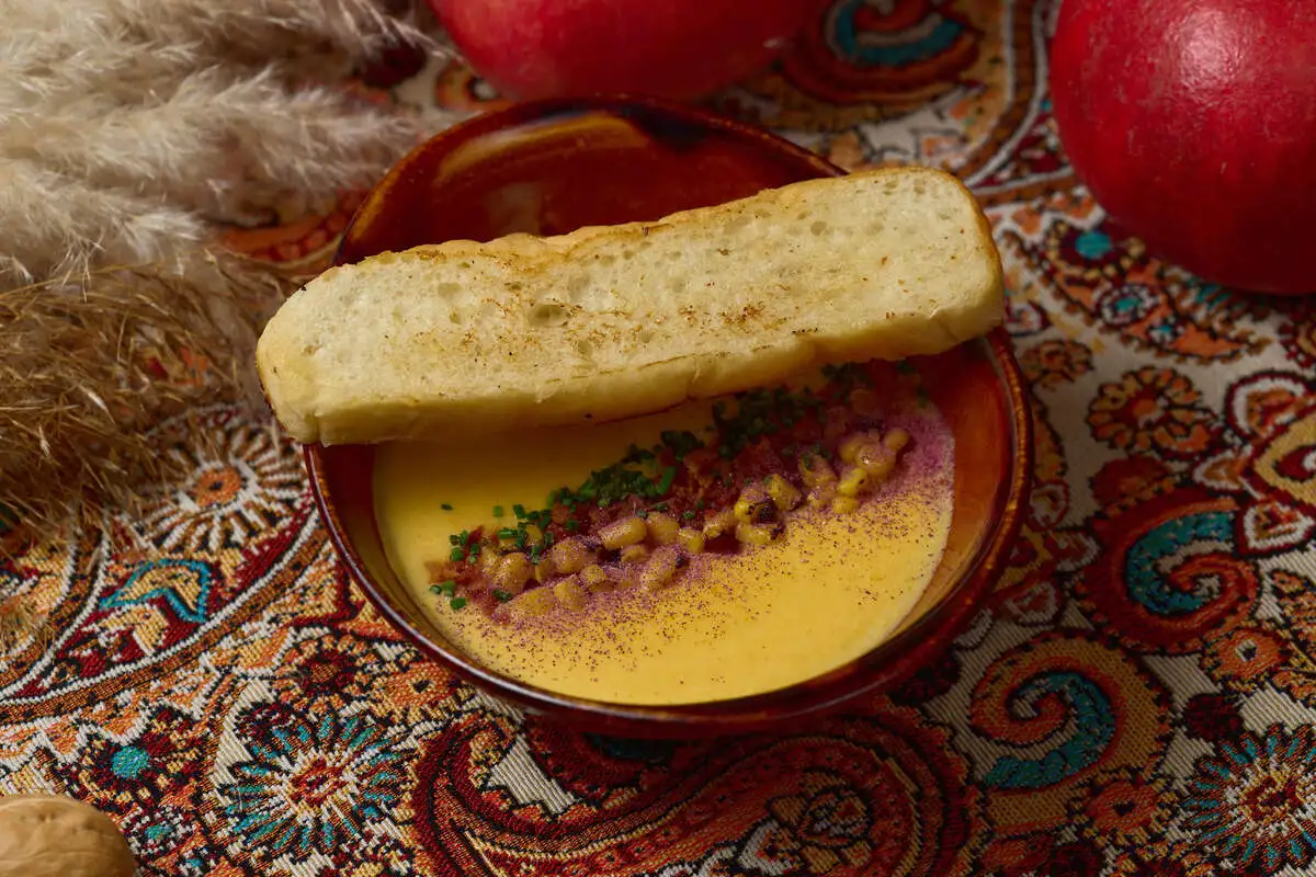 Кукурузный суп с беконом
