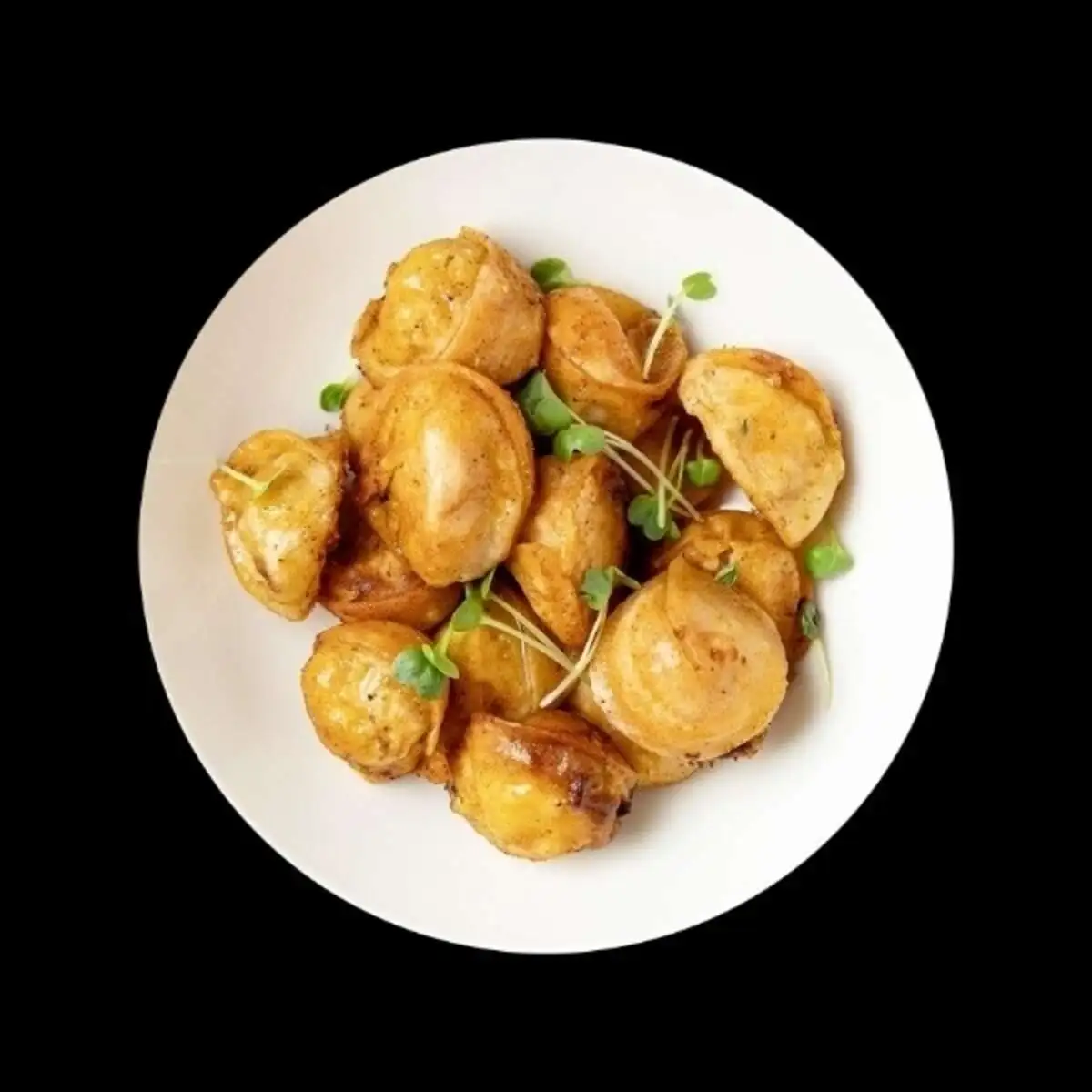 Пельмени куриные жареные