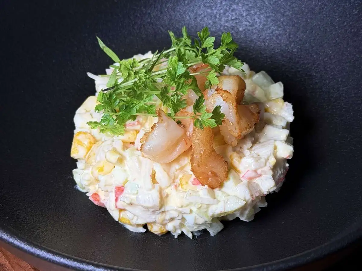 БЛ Салат с сурими и креветкой 150гр.