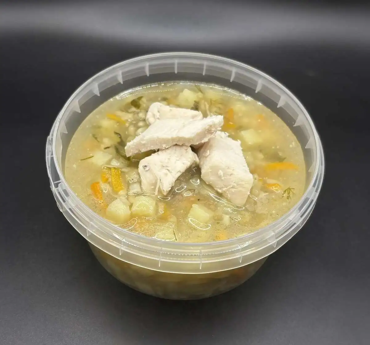 Рассольник с рисом и курицей