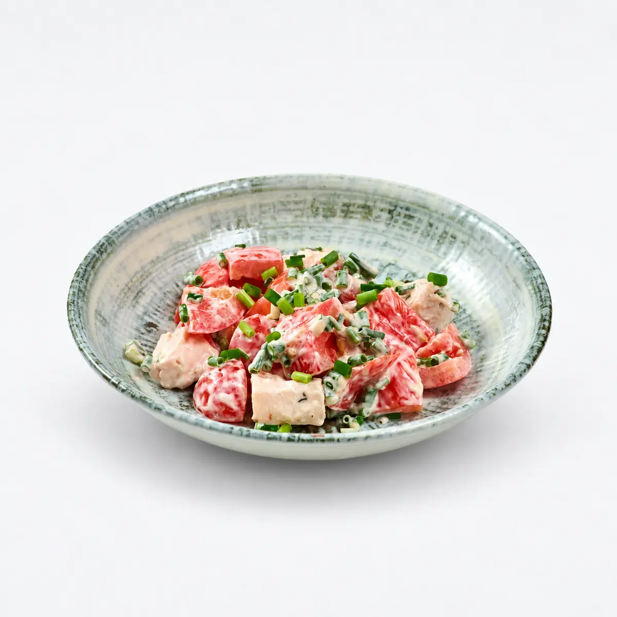 Овощной салат с курицей су-вид