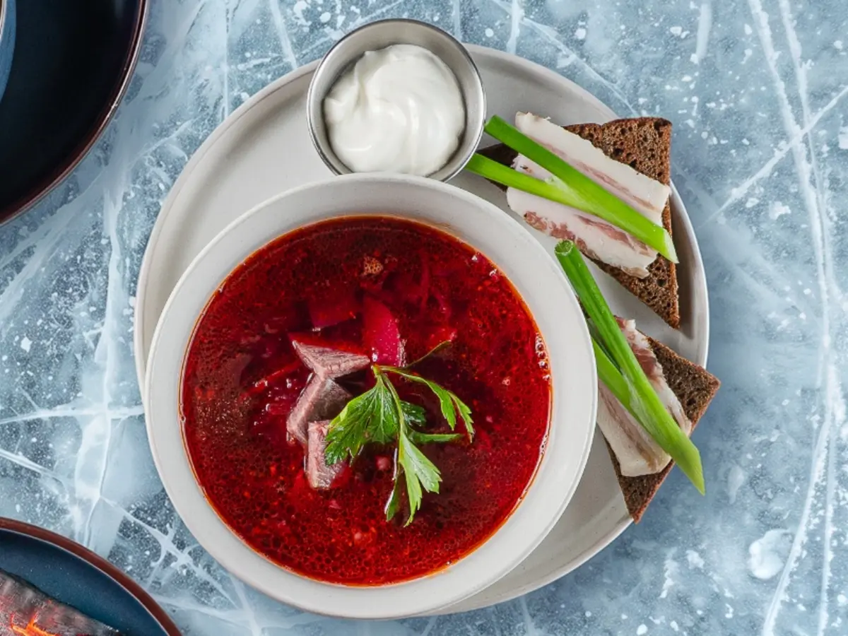 Борщ с говядиной