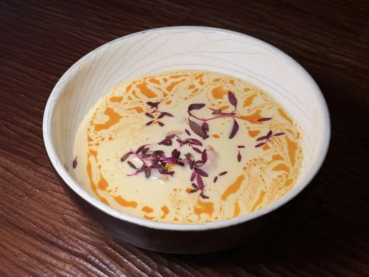 БЛ Сырный крем суп с креветками и кукурузой 250гр.
