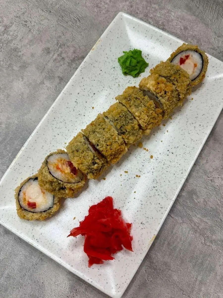 Ролл Цезарь с креветкой
