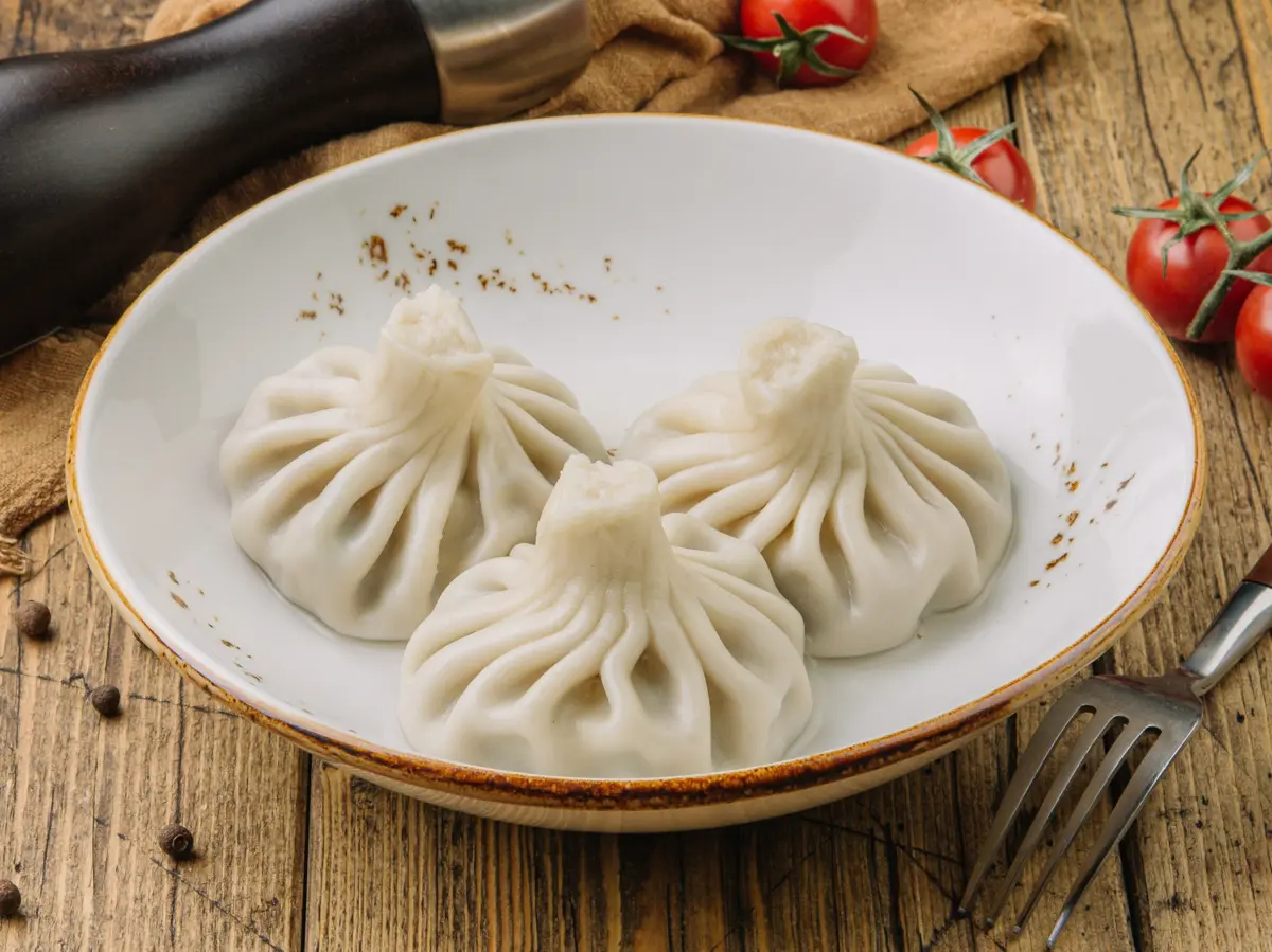 Хинкали с мятой и с сыром 