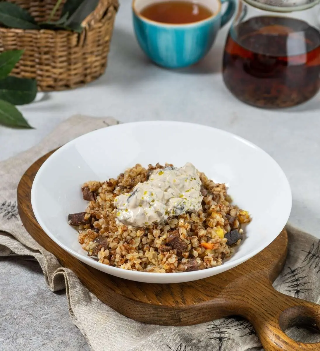 Каша гречневая с мясом 