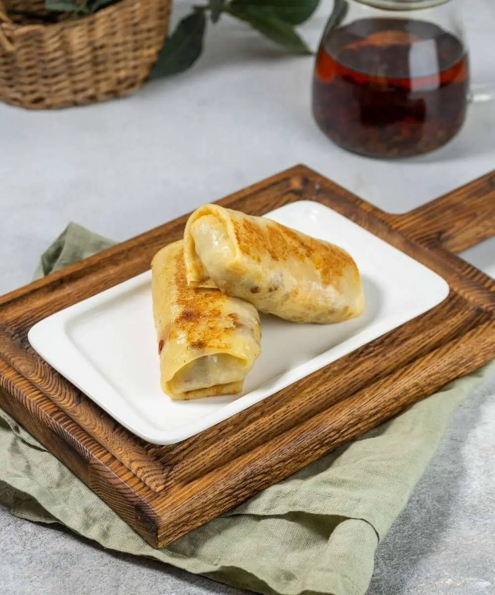 Блинчик  с курицей и грибами