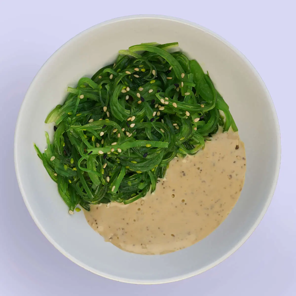 Chuka with nut sauce