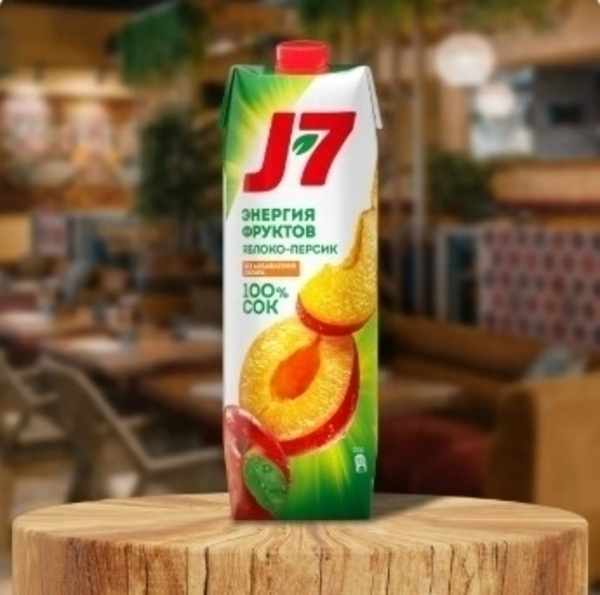 Сок J7 яблоко-персик