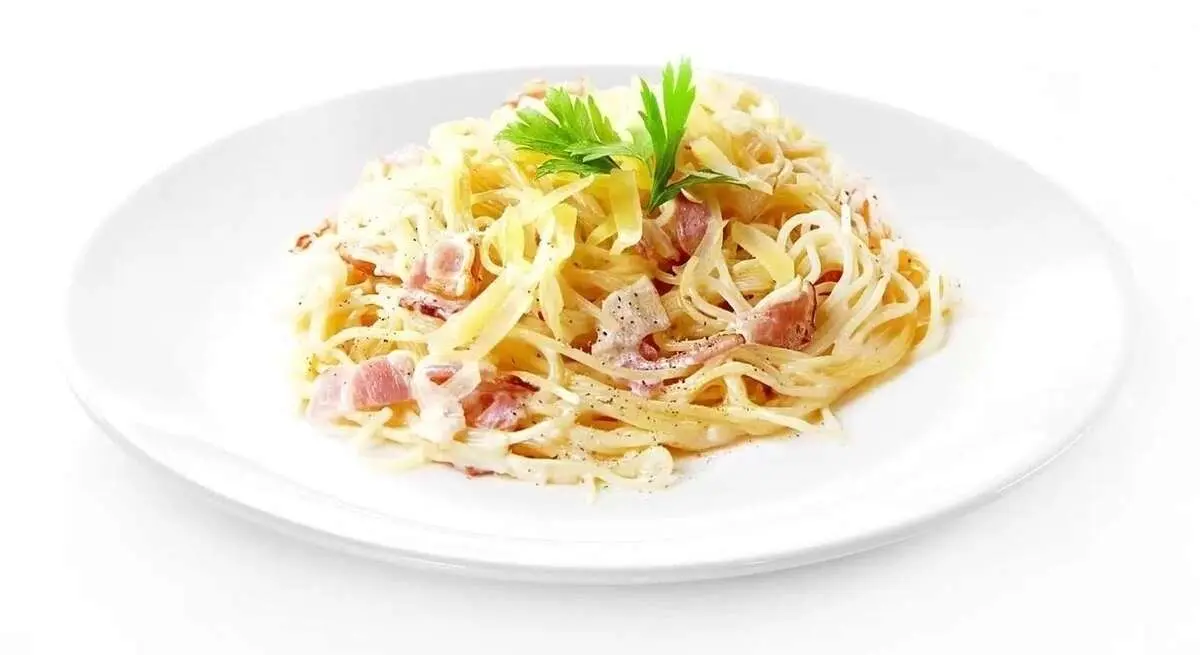 Спагетти с Беконом и Грибами (готовое)