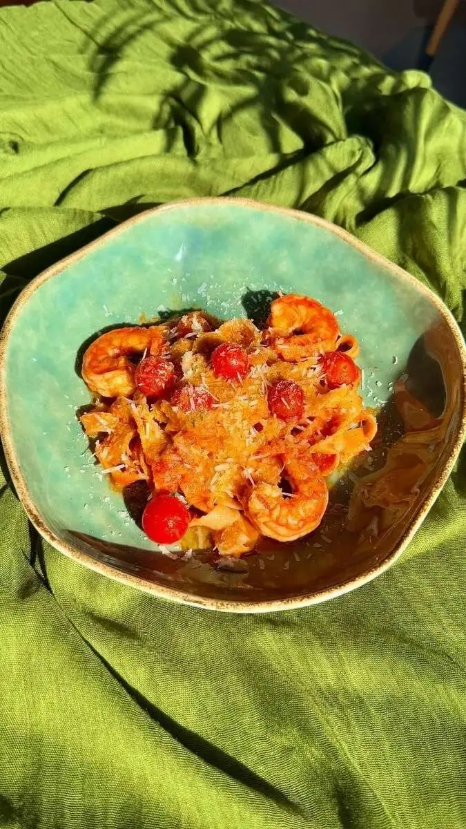 Паста с креветками / Pasta with shrimps 