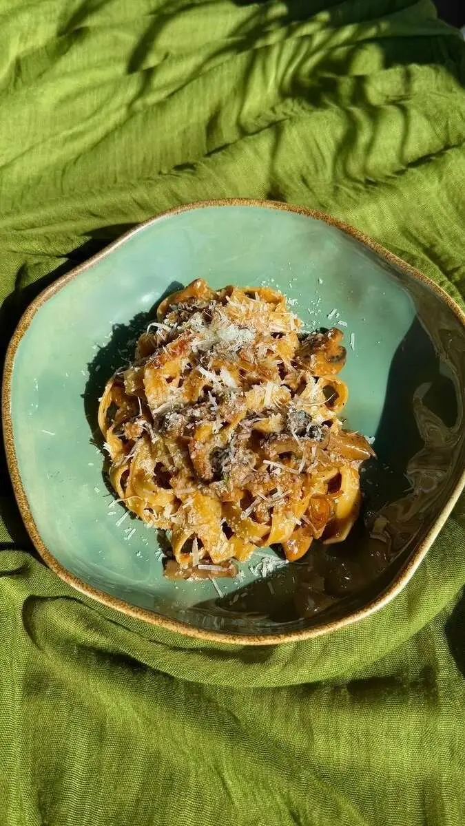 Фетучини с томленой уткой / Fettuccine with slow-braised duck