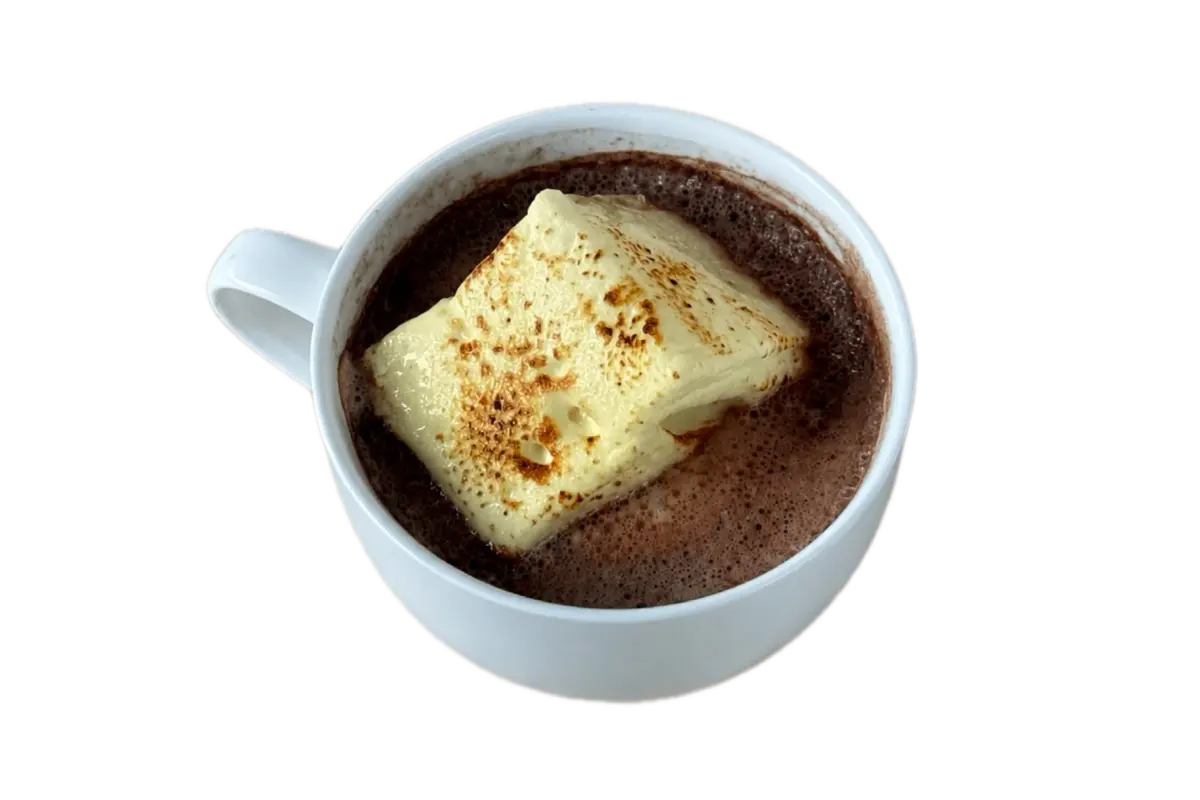 Банановое какао с карамелью