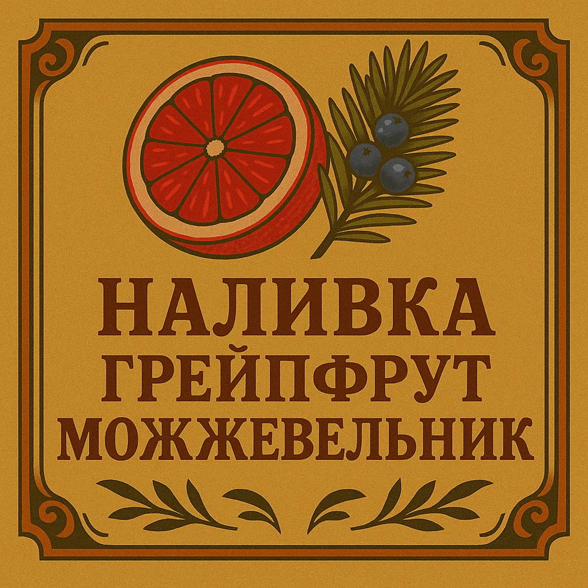Наливка Грейпфрут-Можжевельник