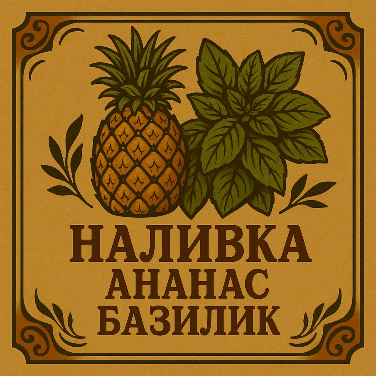 Наливка Ананас-Базилик